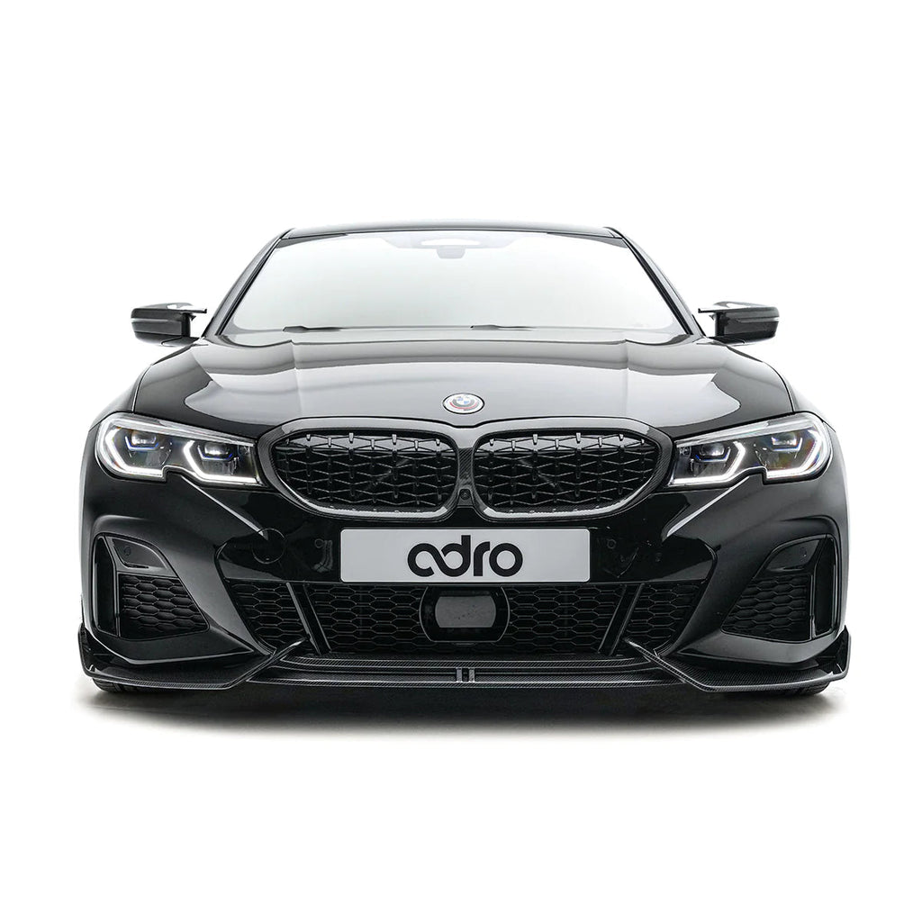 BMW 3 Series M340i G20 G21 Pre-LCI Carbon Fibre Front Splitter by Adro (2018-2022) - AUTOID® - Front Lips & Splitters - Adro