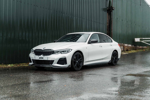 BMW 3 Series M340i G20 G21 Pre-LCI Carbon Fibre Front Splitter by Adro (2018-2022) - AUTOID® - Front Lips & Splitters - Adro