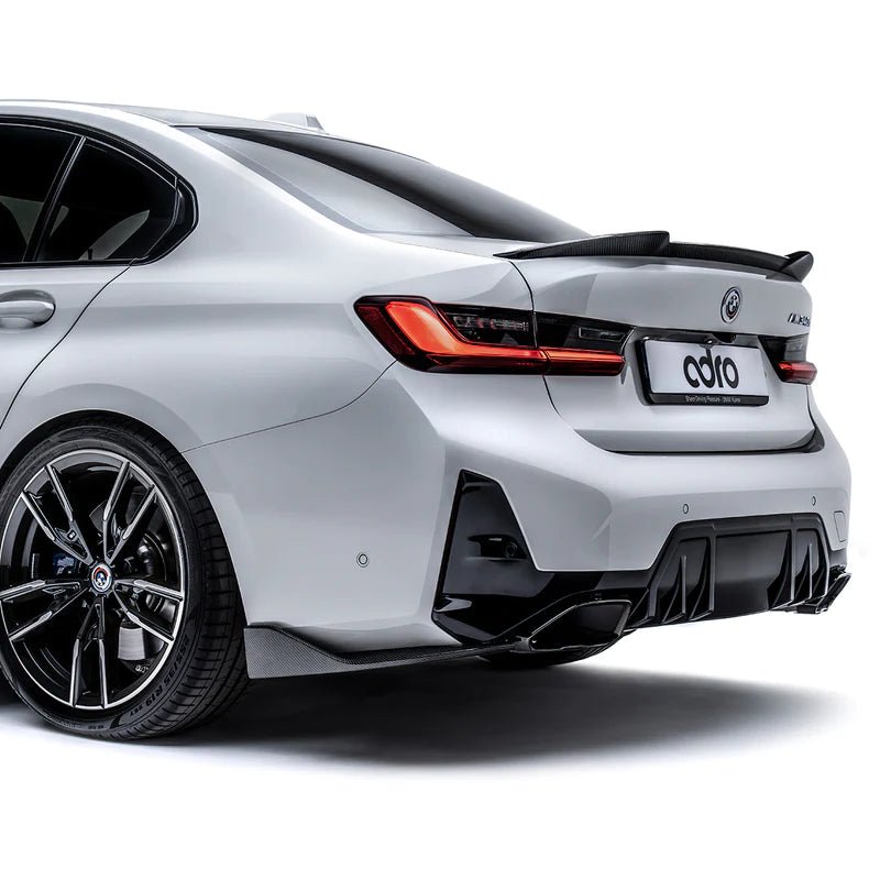 BMW 3 Series M340i G20 LCI Carbon Fibre Rear Winglets by Adro (2022+) - AUTOID - Rear Diffusers - Adro