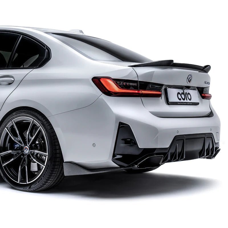 BMW 3 Series M340i G20 LCI Carbon Fibre Rear Winglets by Adro (2022+) - AUTOID® - Rear Diffusers - Adro