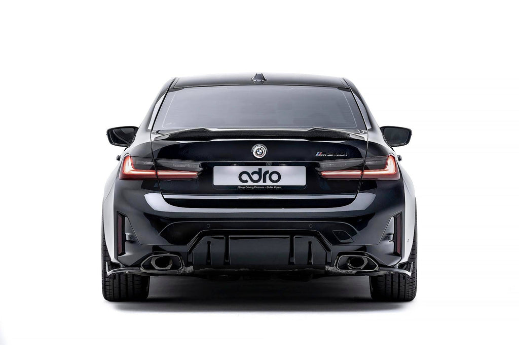 BMW 3 Series M340i G20 LCI Carbon Fibre Rear Winglets by Adro (2022+) - AUTOID® - Rear Diffusers - Adro