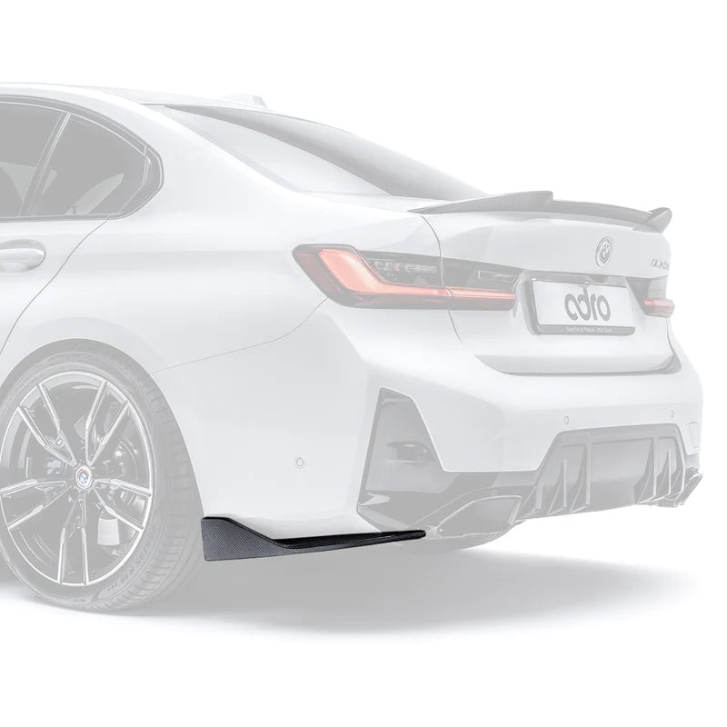 BMW 3 Series M340i G20 LCI Carbon Fibre Rear Winglets by Adro (2022+) - AUTOID® - Rear Diffusers - Adro