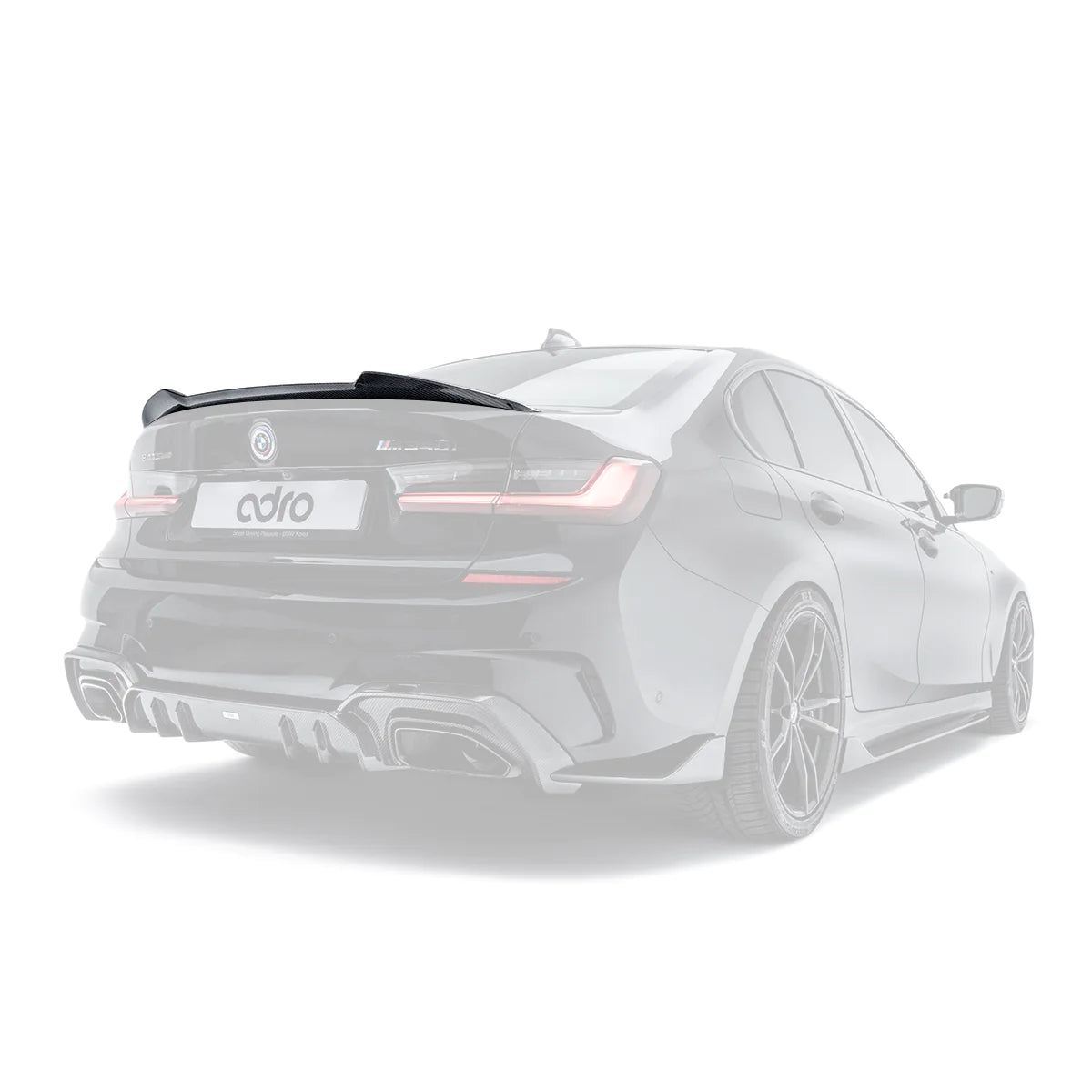 BMW 3 Series, M340i G20 & M3 G80 Pre - Preg Carbon Fibre Rear Spoiler by Adro (2018+) - AUTOID - Rear Spoilers - Adro