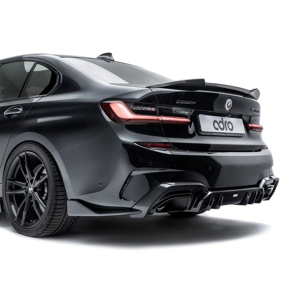 BMW 3 Series M340i G20 Pre-LCI Carbon Fibre Rear Diffuser by Adro (2018-2022) - AUTOID® - Rear Diffusers - Adro