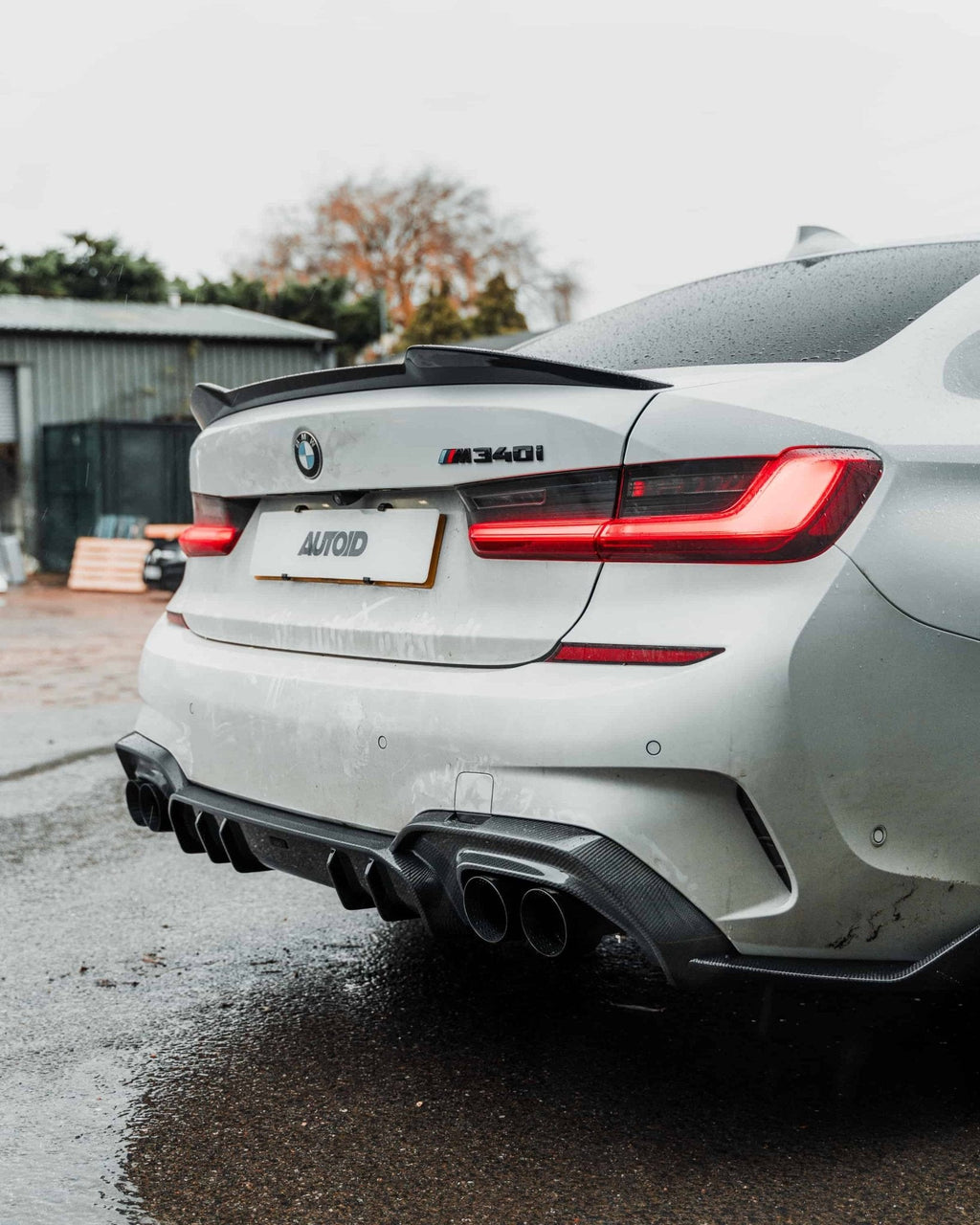BMW 3 Series M340i G20 Pre-LCI Carbon Fibre Rear Diffuser by Adro (2018-2022) - AUTOID® - Rear Diffusers - Adro