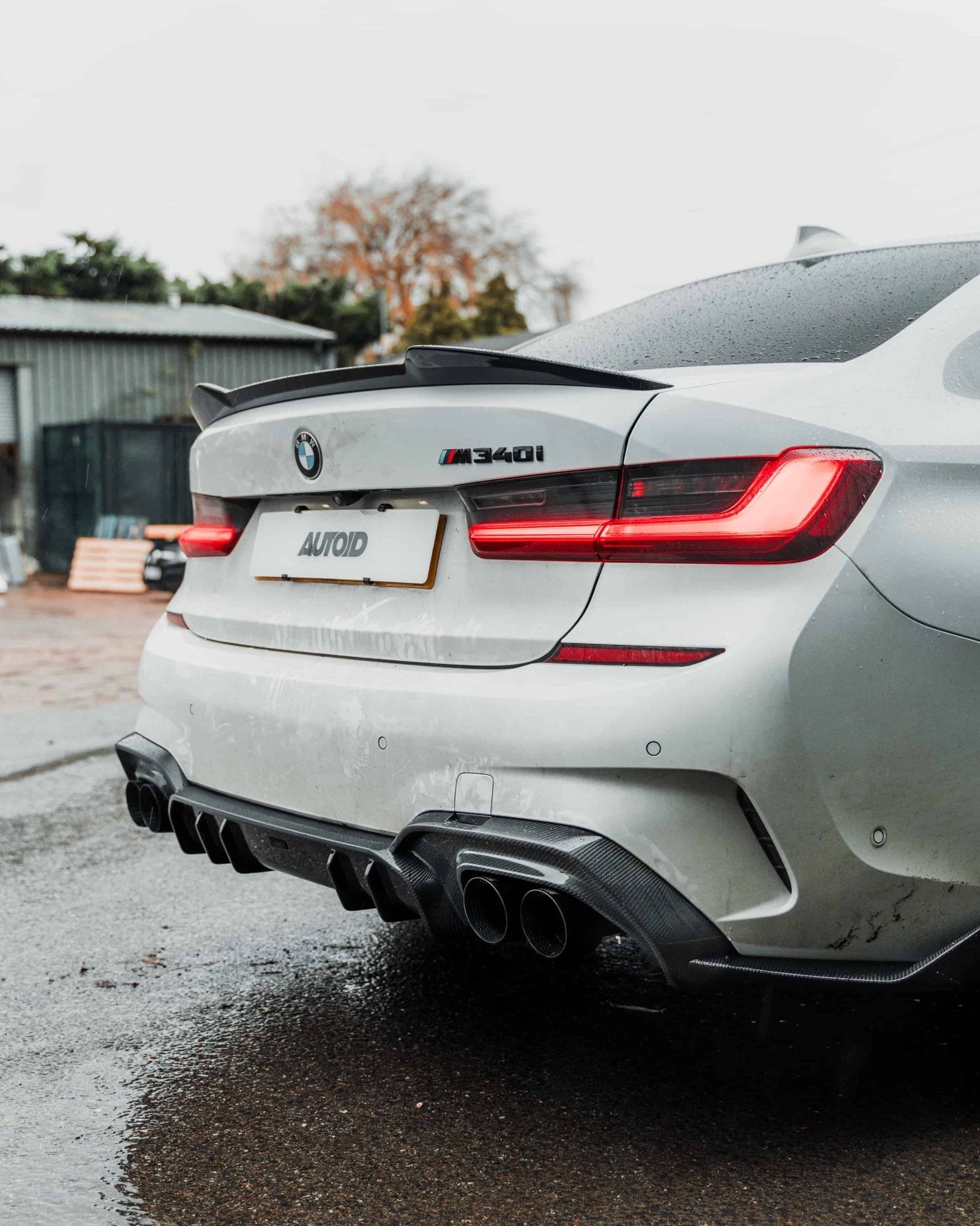 BMW 3 Series M340i G20 Pre-LCI Carbon Fibre Rear Diffuser by Adro (2018-2022) - AUTOID® - Rear Diffusers - Adro
