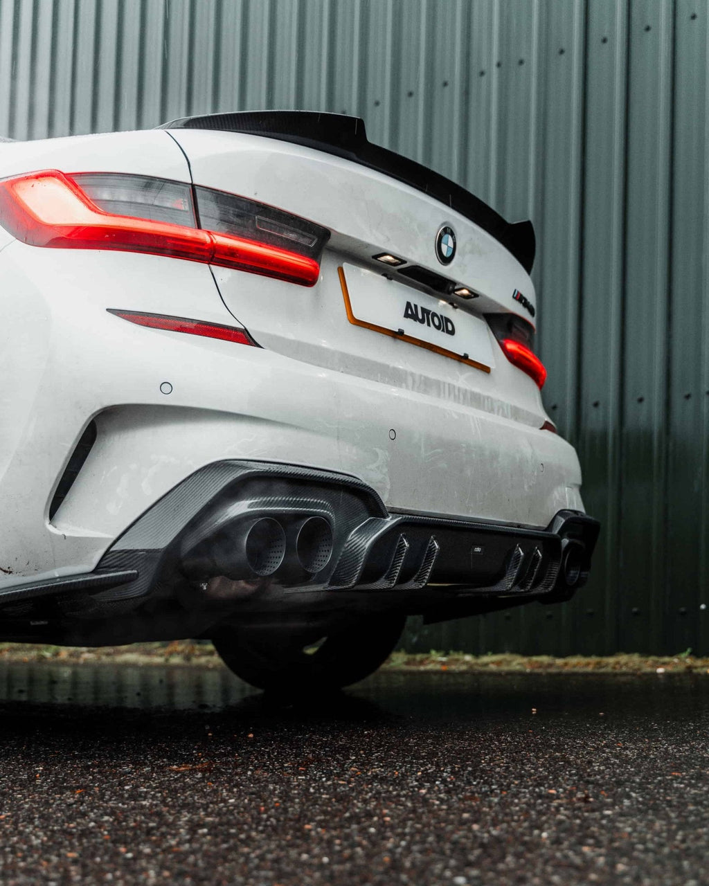 BMW 3 Series M340i G20 Pre-LCI Carbon Fibre Rear Diffuser by Adro (2018-2022) - AUTOID® - Rear Diffusers - Adro