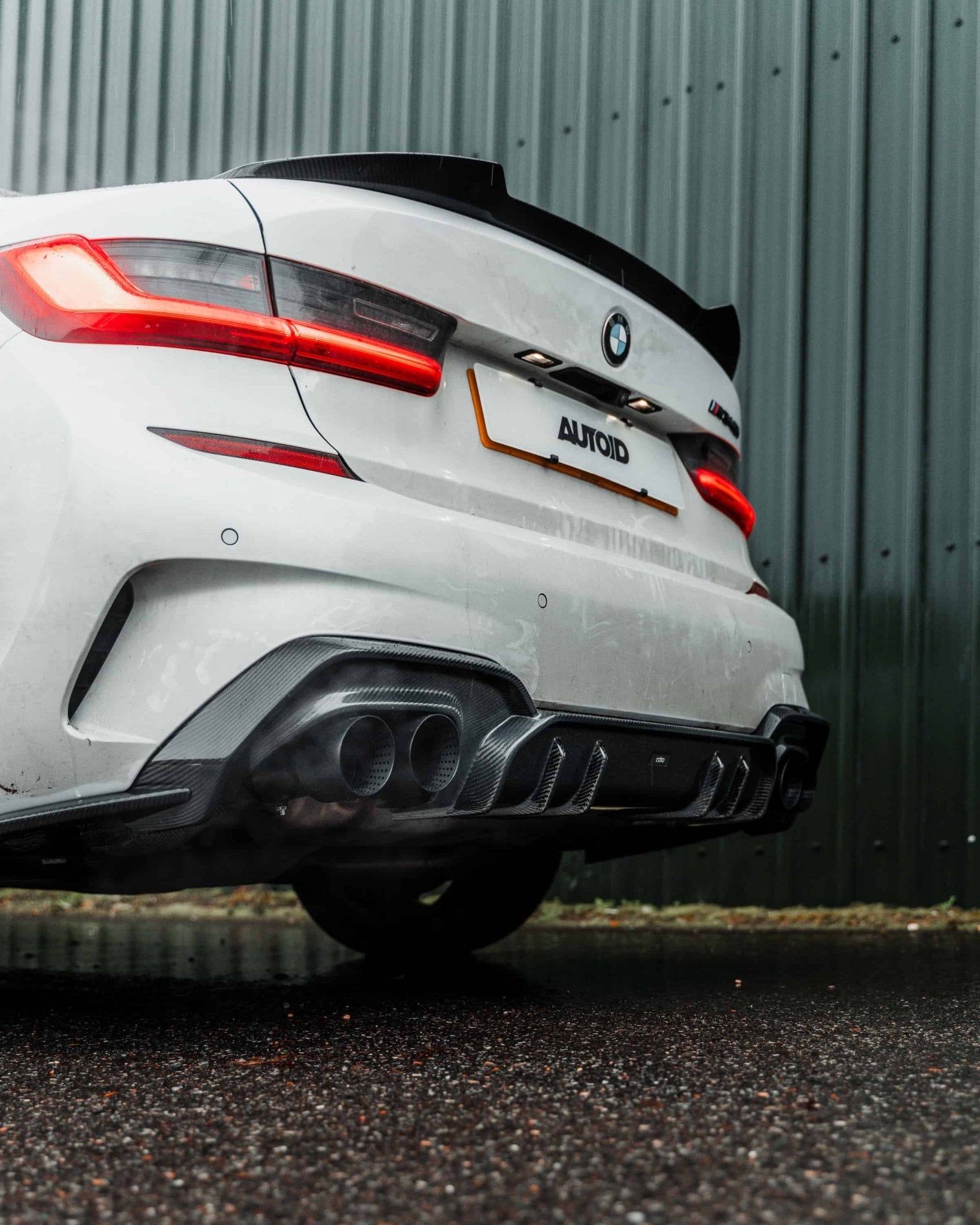 BMW 3 Series M340i G20 Pre-LCI Carbon Fibre Rear Diffuser by Adro (2018-2022) - AUTOID® - Rear Diffusers - Adro