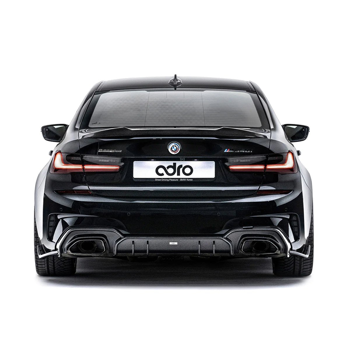 BMW 3 Series M340i G20 Pre-LCI Carbon Fibre Rear Diffuser by Adro (2018-2022) - AUTOID® - Rear Diffusers - Adro
