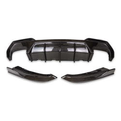 BMW 4 Series G22 G23 Pre-Preg Carbon Fibre Competition Rear Diffuser Set Pro by FORM (2020+) - AUTOID® - Rear Diffusers - FORM Industries