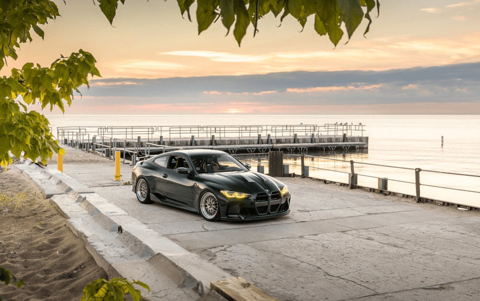 BMW 4 Series G22, M3 G80 G81 & M4 G82 Motorsport+ M-CSL Style Yellow DRL LED Module Set (2021-2024) - AUTOID® - Vehicle Lighting - Motorsport +