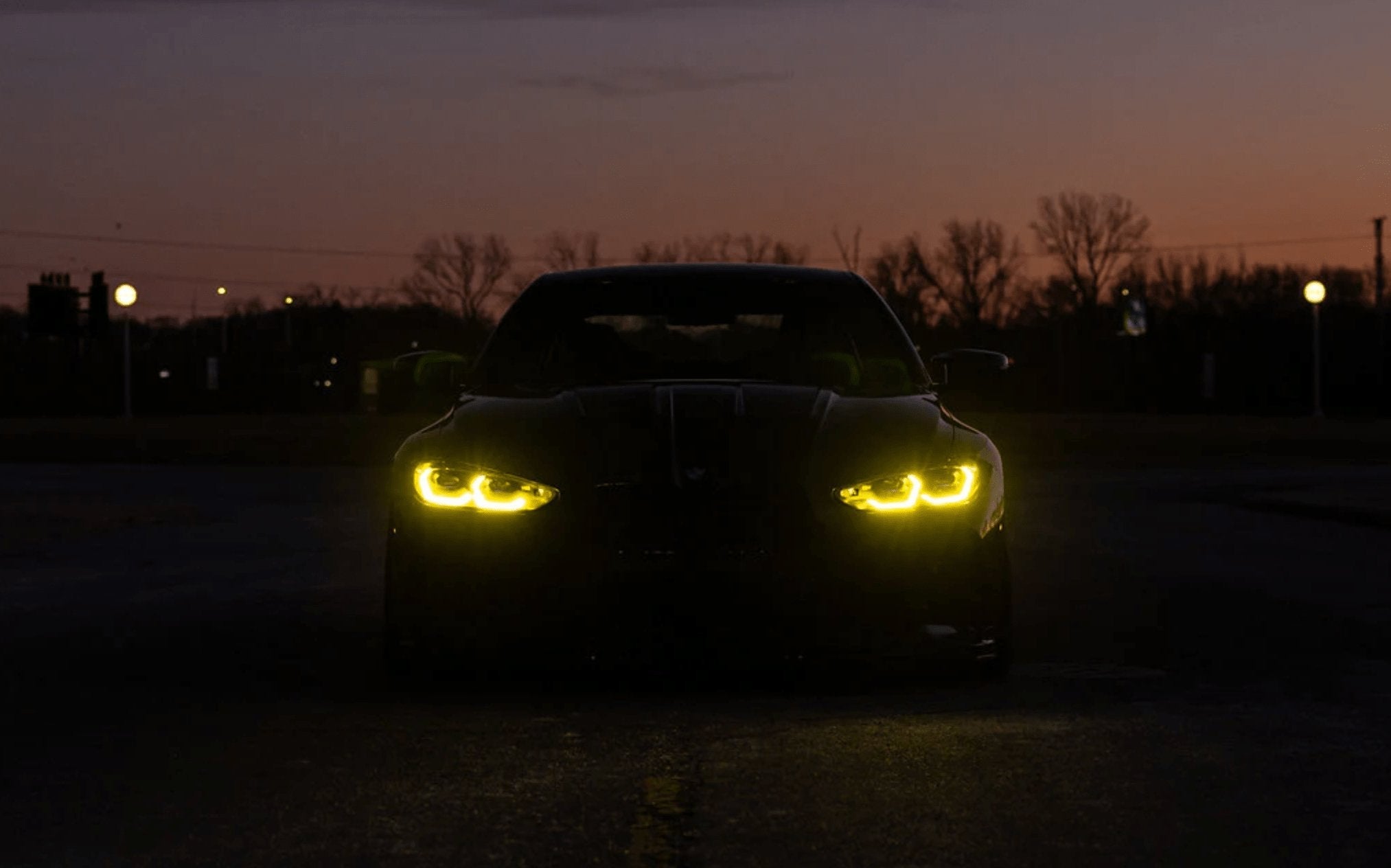 BMW 4 Series G22, M3 G80 G81 & M4 G82 Motorsport+ M-CSL Style Yellow DRL LED Module Set (2021-2024) - AUTOID® - Vehicle Lighting - Motorsport +