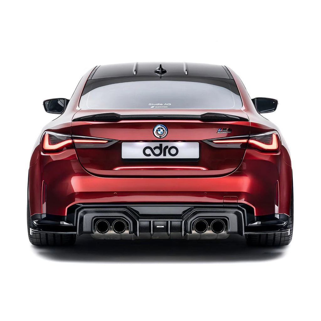 BMW 4 Series G22 & M4 G82 Dry Carbon Fibre Rear Trunk Lip Spoiler by Adro (2020+) - AUTOID® - Rear Spoilers - Adro