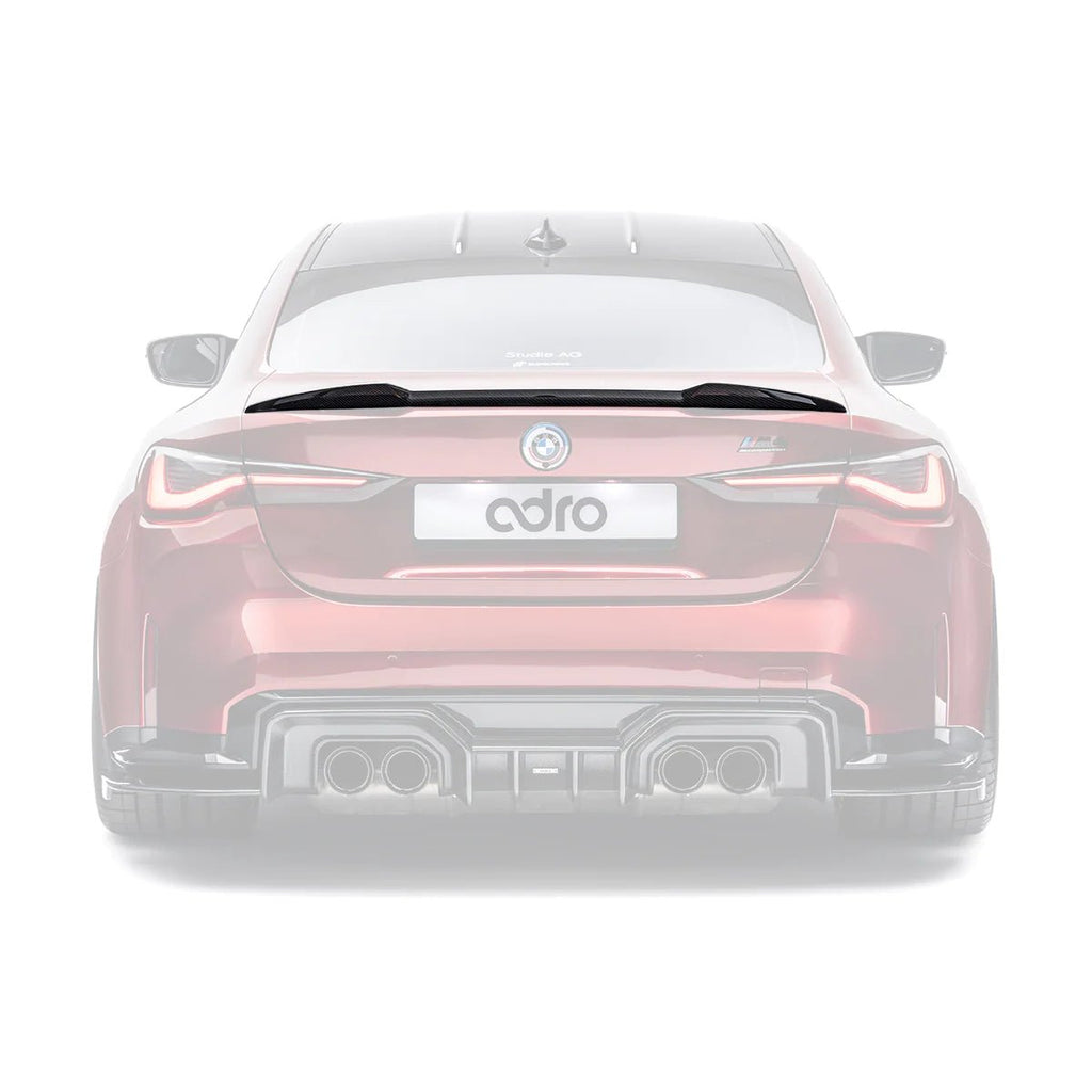 BMW 4 Series G22 & M4 G82 Dry Carbon Fibre Rear Trunk Lip Spoiler by Adro (2020+) - AUTOID® - Rear Spoilers - Adro