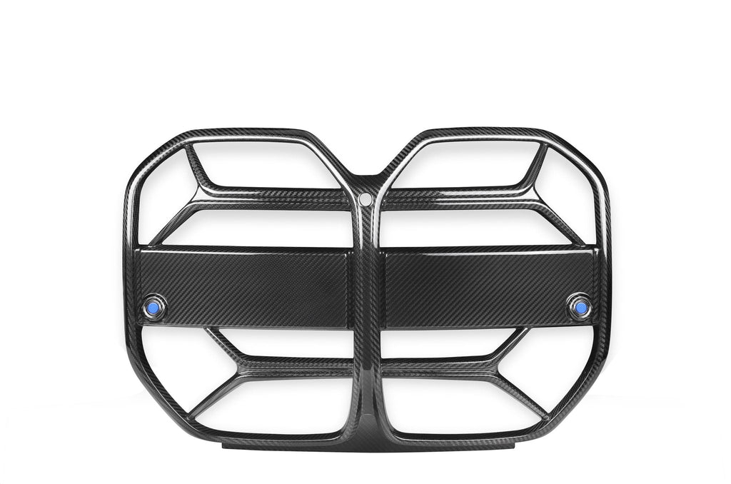 BMW 4 Series Gran Coupe G26 Pre-Preg Carbon Fibre T-CSL Front Kidney Grilles with ACC Fitment by FORM (2021+) - AUTOID® - Front Grille - FORM Industries