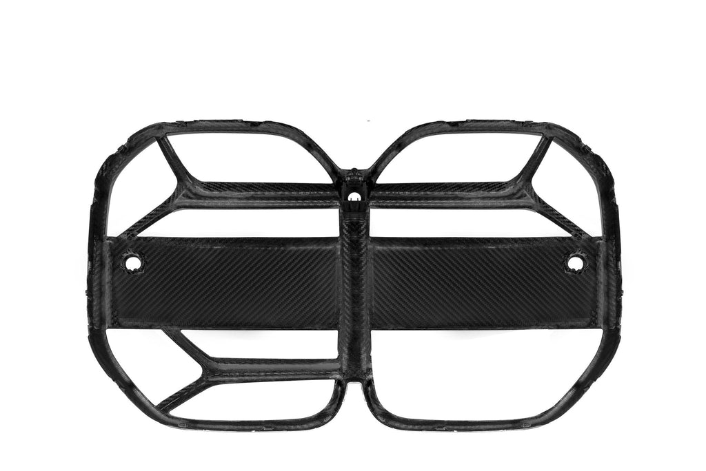 BMW 4 Series Gran Coupe G26 Pre-Preg Carbon Fibre T-CSL Front Kidney Grilles with ACC Fitment by FORM (2021+) - AUTOID® - Front Grille - FORM Industries