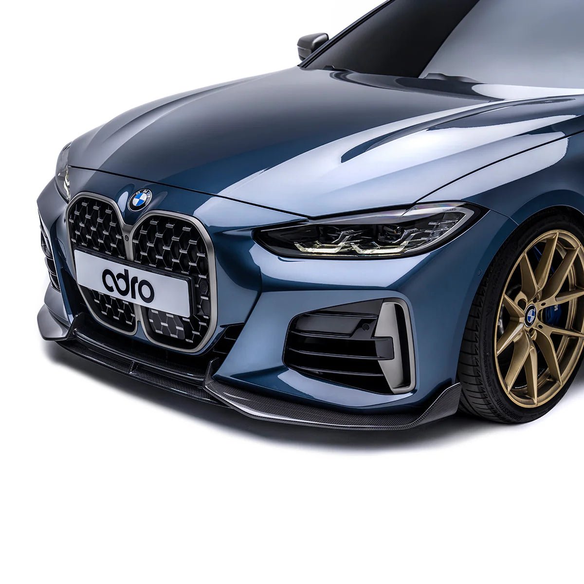 BMW 4 Series M Sport & M440i G22 Carbon Fibre Front Splitter by Adro (2020+) - AUTOID - Front Lips & Splitters - Adro