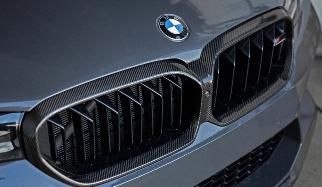 BMW 5 Series G30 & M5 F90 LCI Pre-Preg ID-01 Carbon Fibre Grille Surround by TREVORA (2020-2023) - AUTOID® - Front Grille - TREVORA