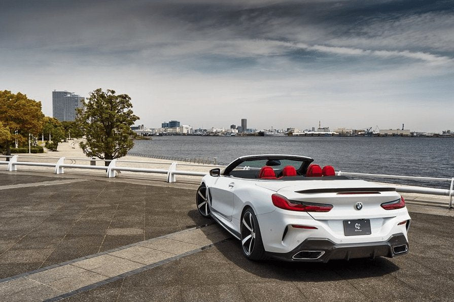 BMW 8 Series G14 & M8 F91 Convertible Carbon Fibre Rear Spoiler by 3DDesign (2019+) - AUTOID® - Rear Spoilers - 3DDesign