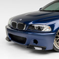 BMW E46 M3 V-CSL 2-Piece Aero Front Bumper Splitters by Vorsteiner - AUTOID® - Bumper Inserts & Trim - Vorsteiner