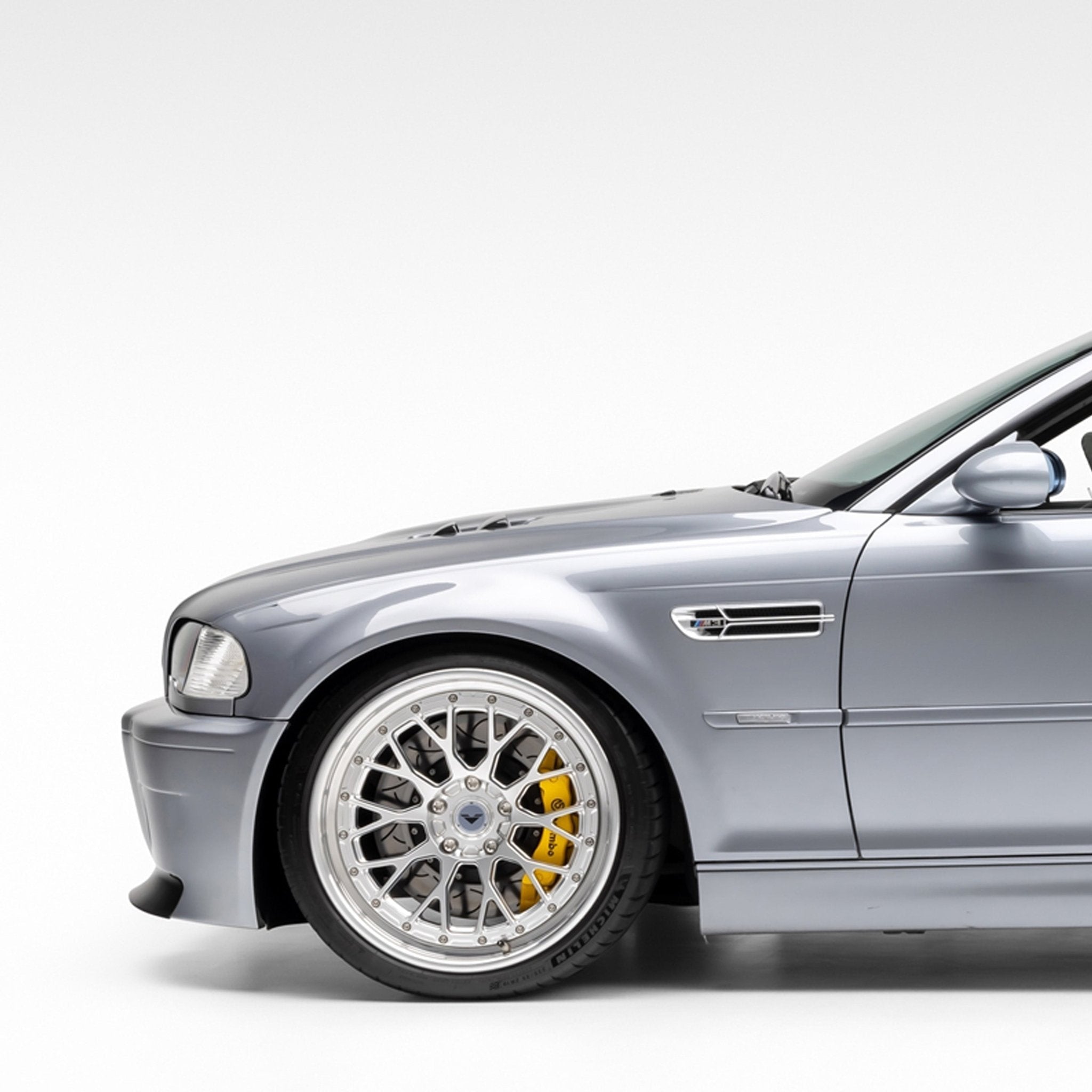 BMW E46 M3 V-CSL Aero Front Bumper by Vorsteiner - AUTOID® - Front & Rear Bumpers - Vorsteiner