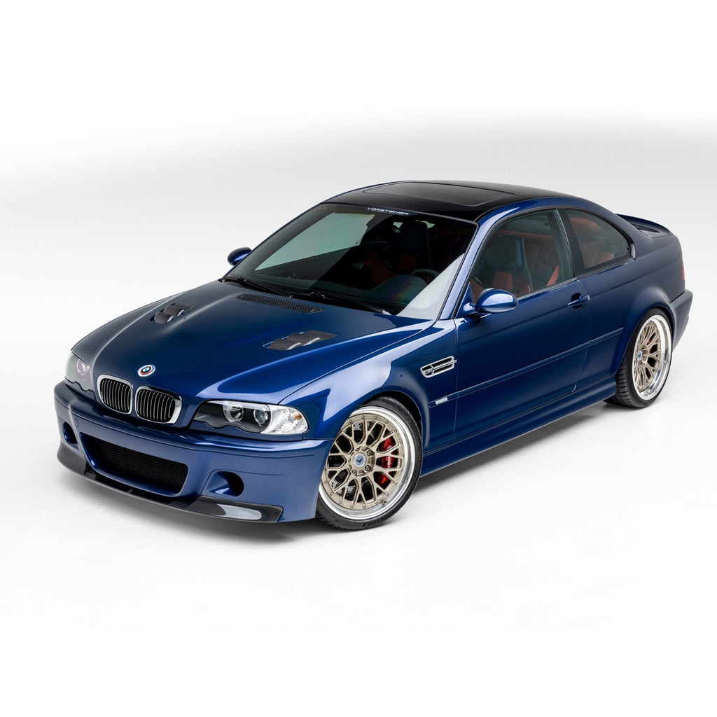 BMW E46 M3 V20 Aero 1 Piece Splitter Carbon Fiber by Vorsteiner - AUTOID® - Front Lips & Splitters - Vorsteiner