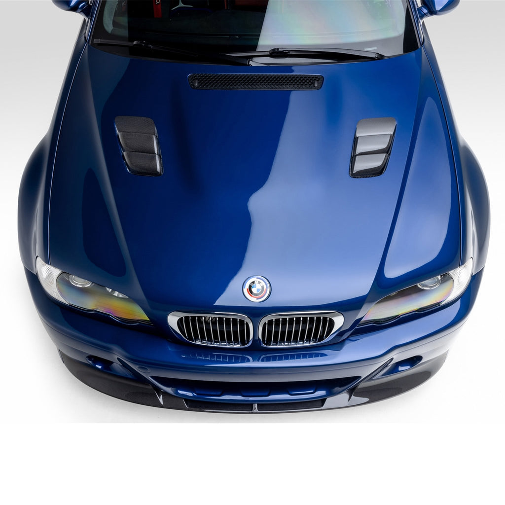 BMW E46 M3 V20 Aero 1 Piece Splitter Carbon Fiber by Vorsteiner - AUTOID - Front Lips & Splitters - Vorsteiner