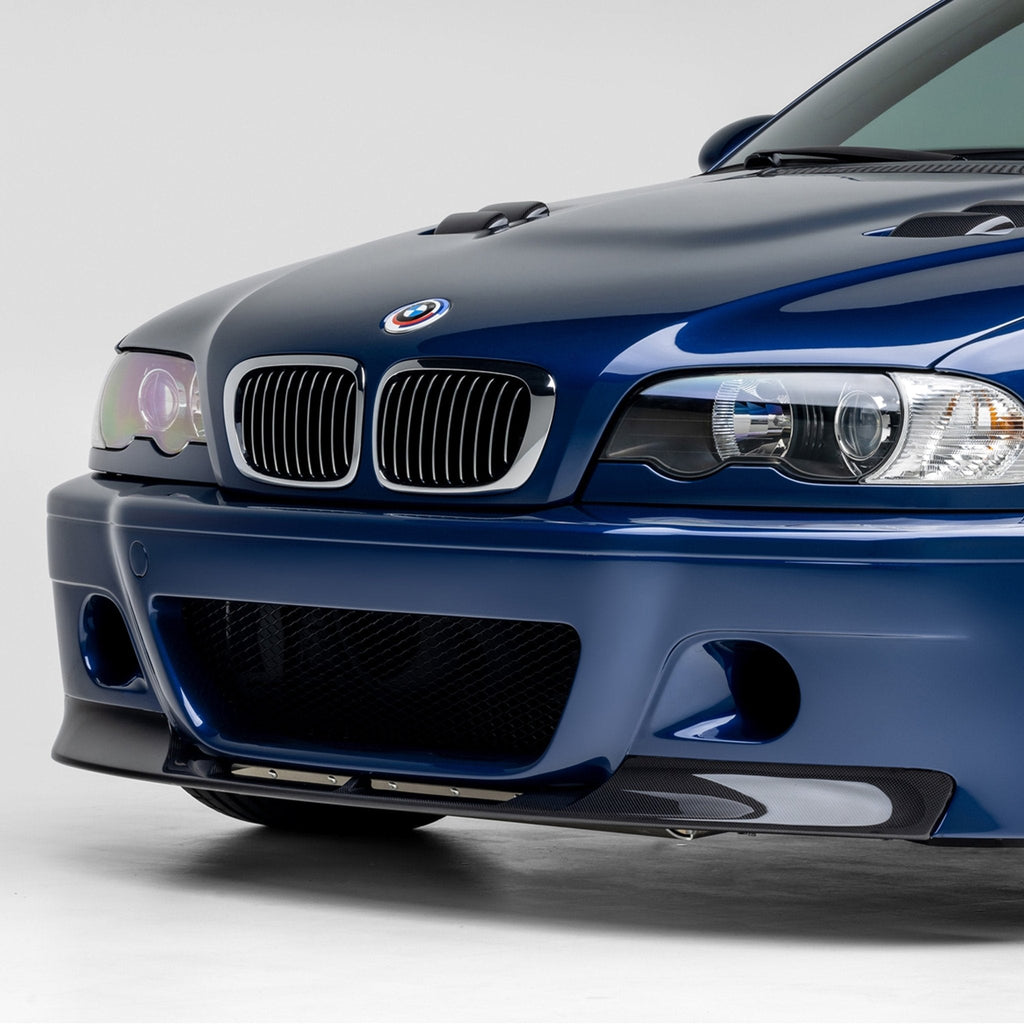 BMW E46 M3 V20 Aero 1 Piece Splitter Carbon Fiber by Vorsteiner - AUTOID® - Front Lips & Splitters - Vorsteiner