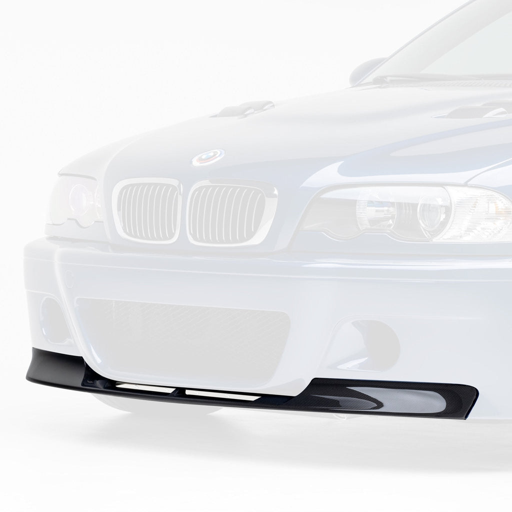 BMW E46 M3 V20 Aero 1 Piece Splitter Carbon Fiber by Vorsteiner - AUTOID® - Front Lips & Splitters - Vorsteiner