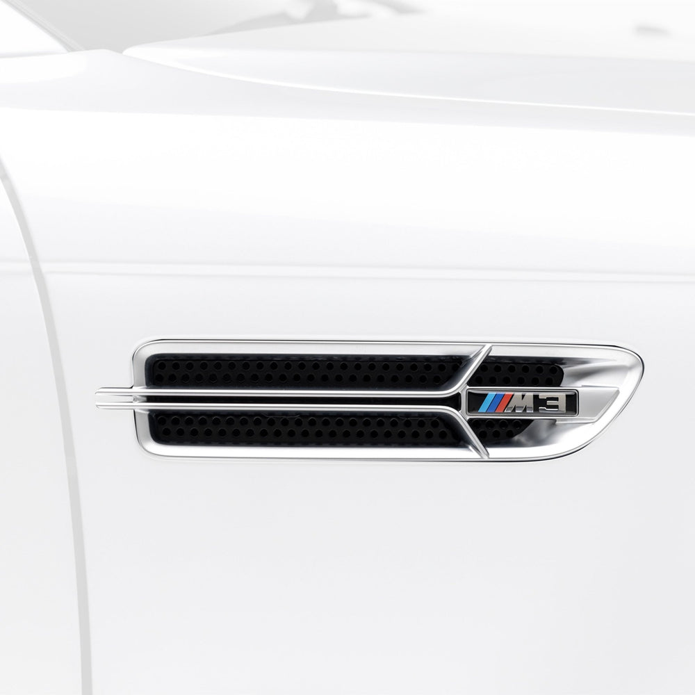 BMW E46 M3 V20 Aero Limited Side Grilles Nickel Plated by Vorsteiner - AUTOID - Fender Trim - Vorsteiner