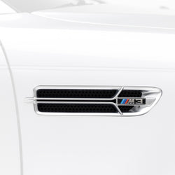 BMW E46 M3 V20 Aero Limited Side Grilles Nickel Plated by Vorsteiner - AUTOID® - Fender Trim - Vorsteiner