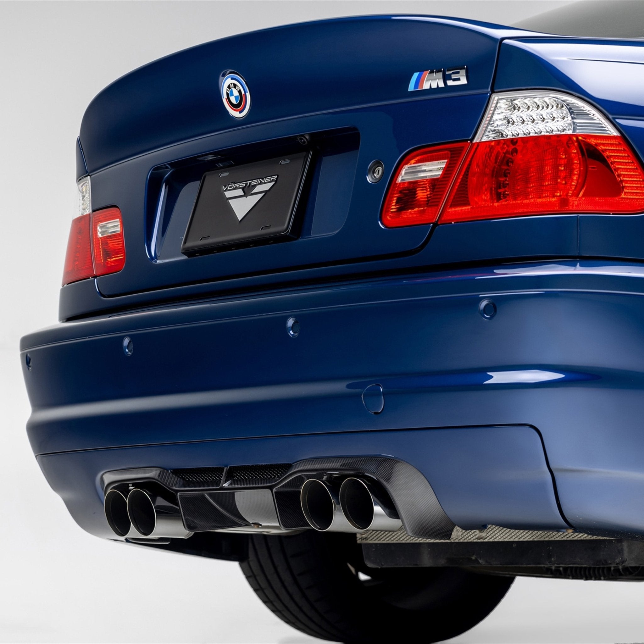 BMW E46 M3 V20 Aero Rear Diffuser Carbon Fiber By Vorsteiner - AUTOID® - Rear Diffusers - Vorsteiner