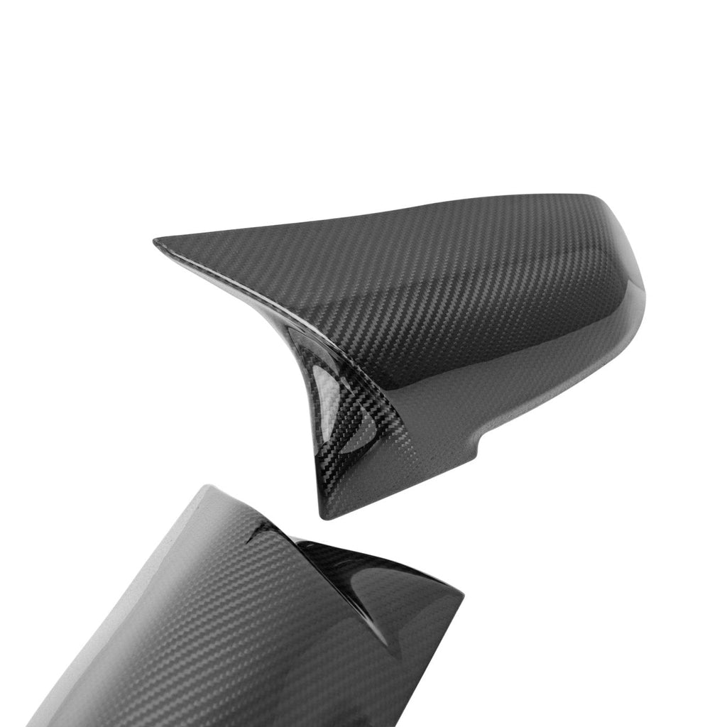 BMW F-series TREVORA pre-preg carbon fibre M style wing mirror cover gloss finish detail