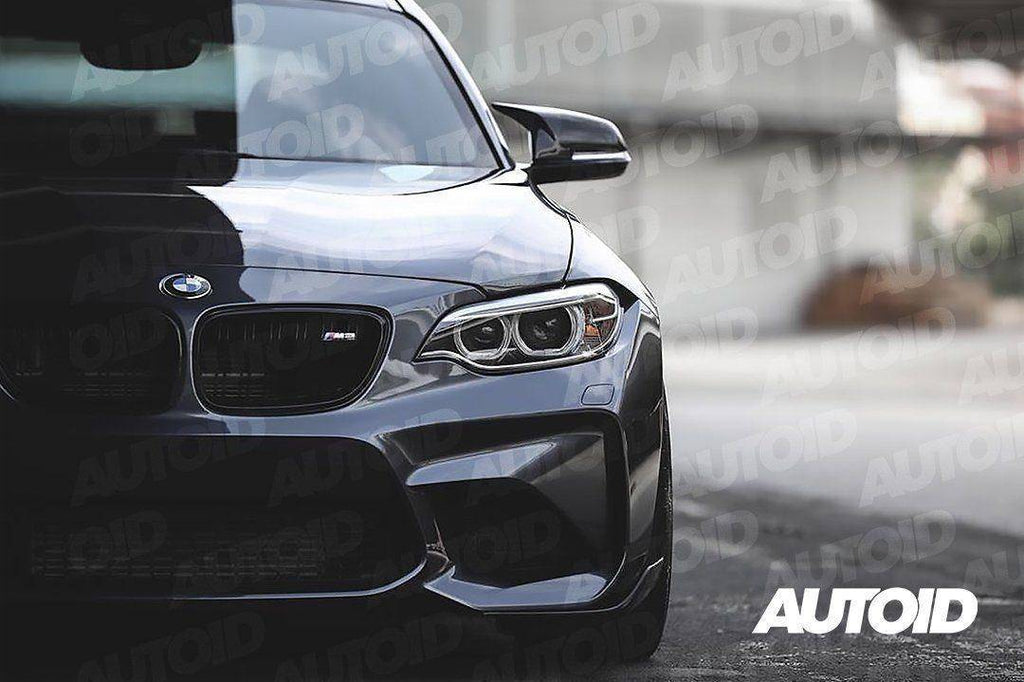 BMW F-series TREVORA pre-preg carbon fibre M style wing mirror cover 2x2 weave detail