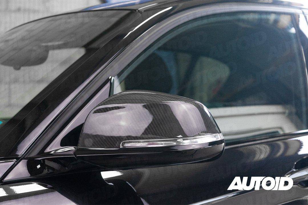 BMW F Chassis Pre-preg Carbon Fibre Wing Mirror Covers by FORM (2012-2019) - AUTOID® - Mirror Covers - FORM Industries