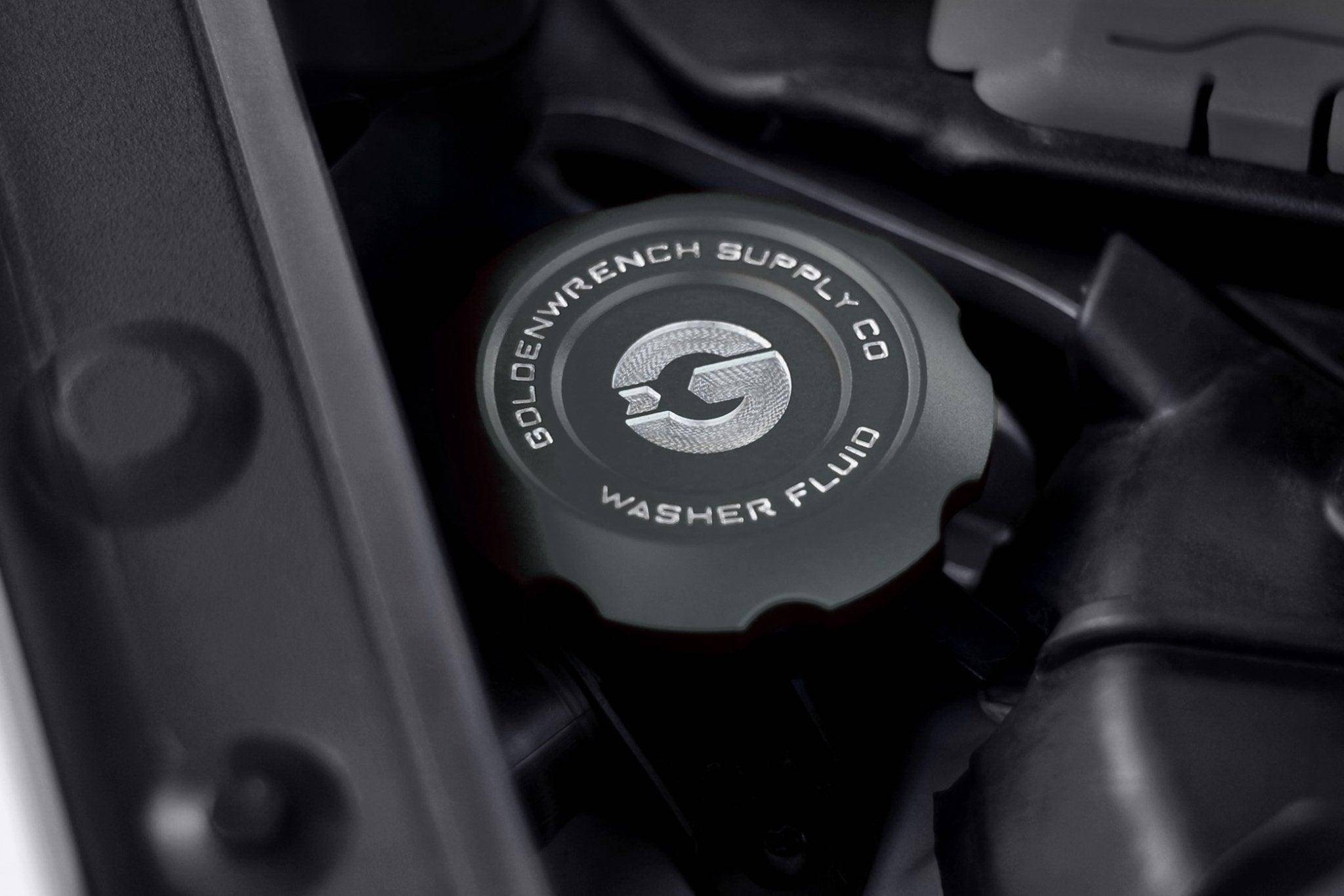 BMW F Series Billet Washer Fluid Cap by Goldenwrench - AUTOID® - Vehicle Dress Up Caps & Covers - Goldenwrench Supply