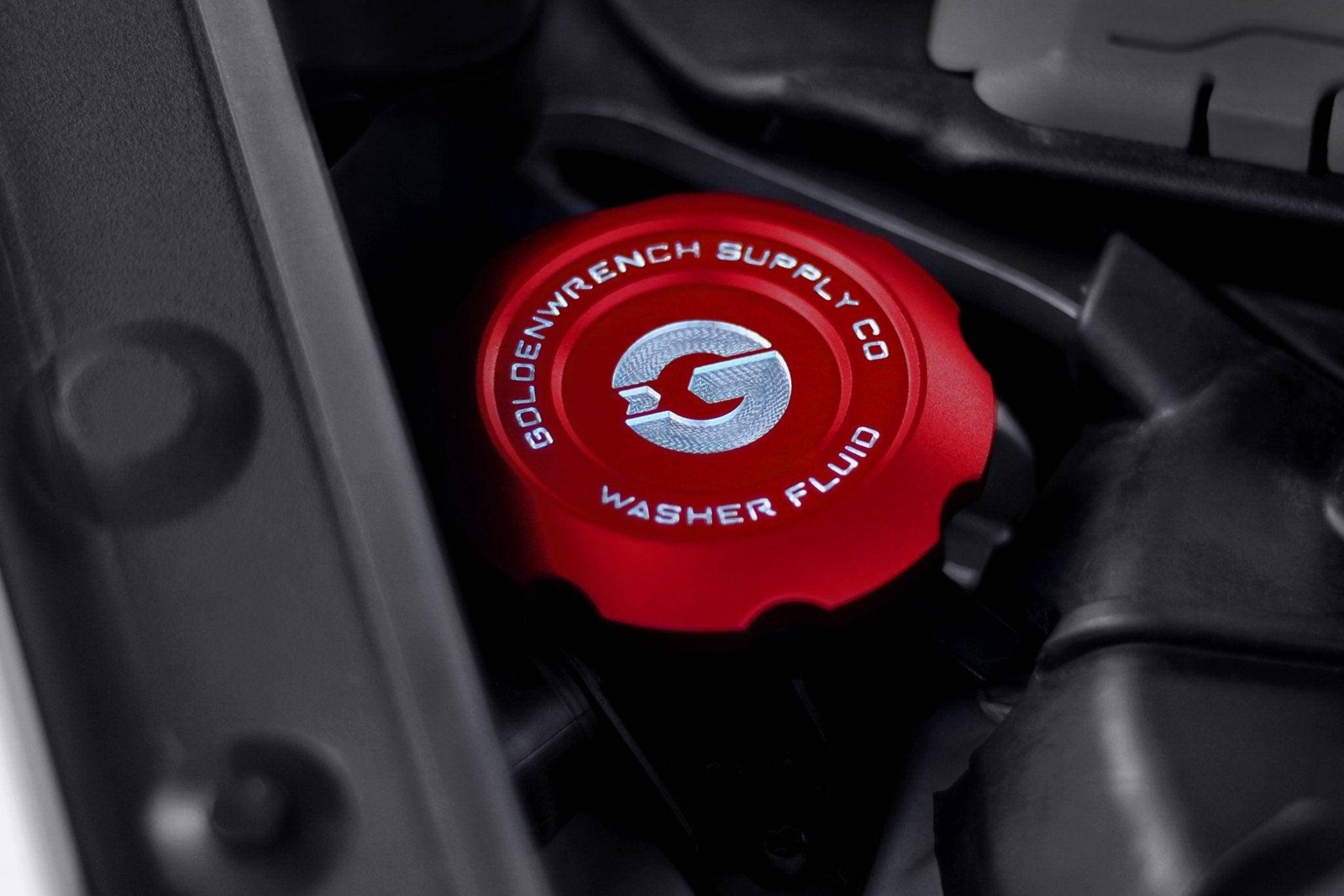 BMW F Series Billet Washer Fluid Cap by Goldenwrench - AUTOID® - Vehicle Dress Up Caps & Covers - Goldenwrench Supply