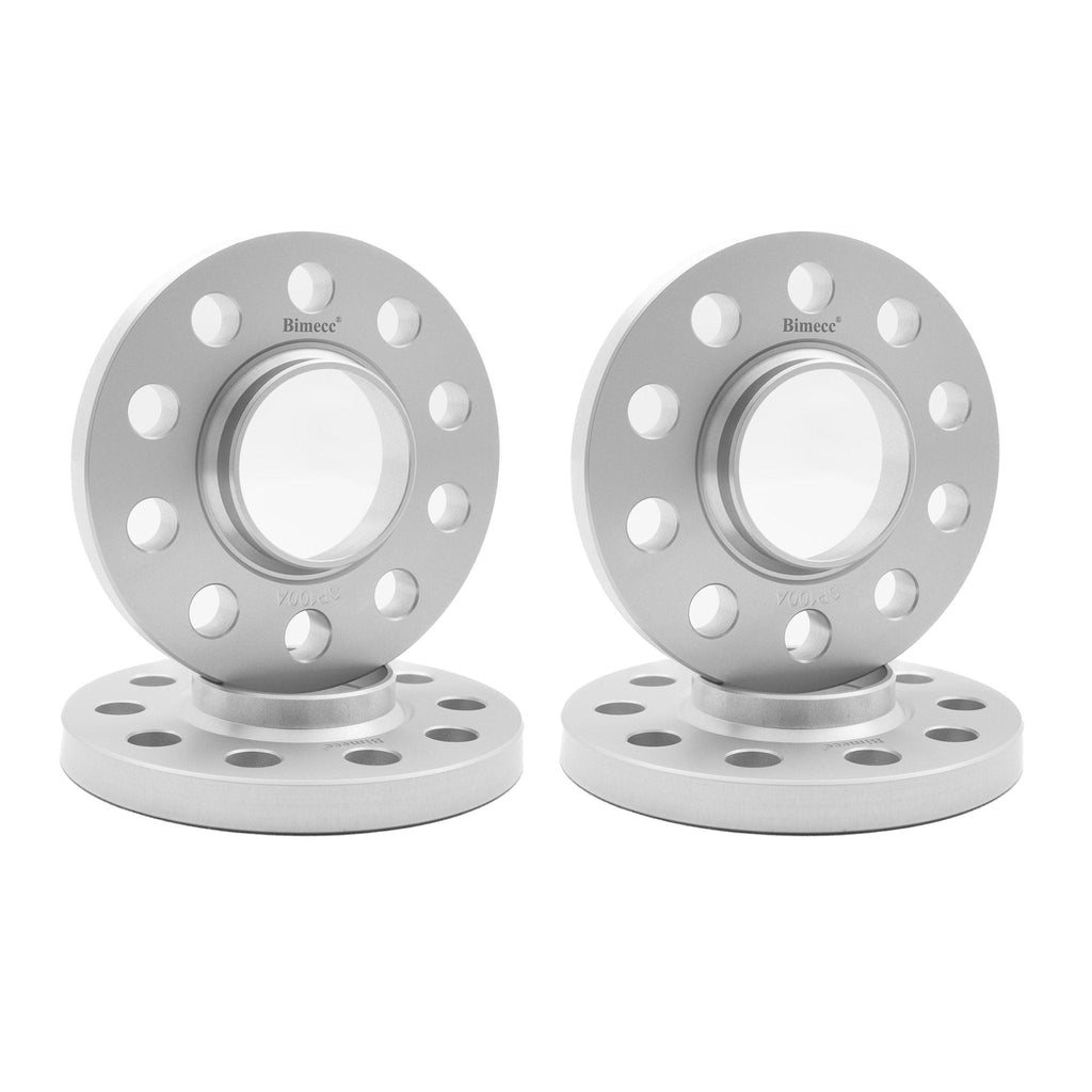 BMW F Series Bimecc 5x120 Silver Wheel Spacers Set with Bolts (2012-2021) - AUTOID® - Wheel Spacers - Bimecc