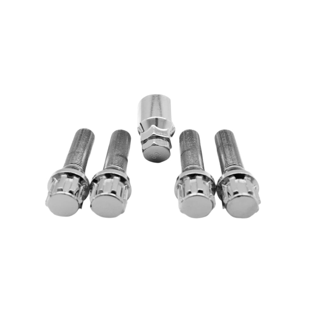 BMW F Series Bimecc 5x120 Silver Wheel Spacers Set with Bolts (2012-2021) - AUTOID® - Wheel Spacers - Bimecc