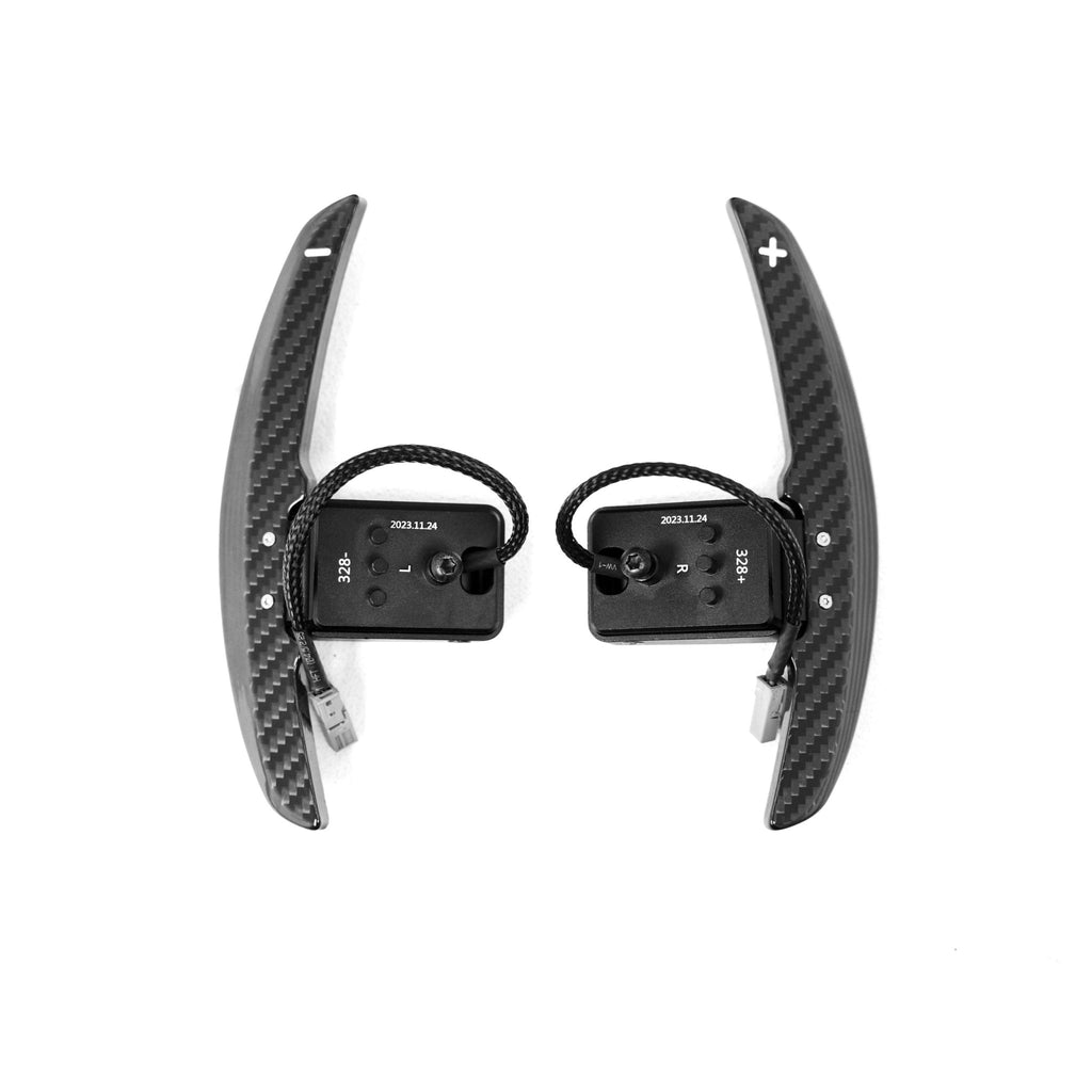 BMW F Series & G Series Magnetic Gloss & Matte Pre - Preg Carbon Fibre Paddle Shifters Set - AUTOID - Paddle Shifters - TXCP