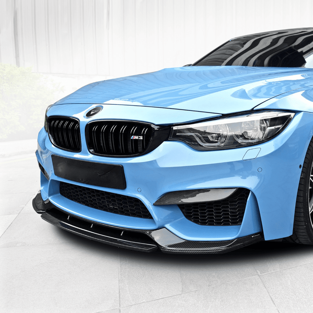 BMW F80 M3 & F82 F83 M4 GTS-V Carbon Fiber Front Splitter - AUTOID® - Front Lips & Splitters - Vorsteiner