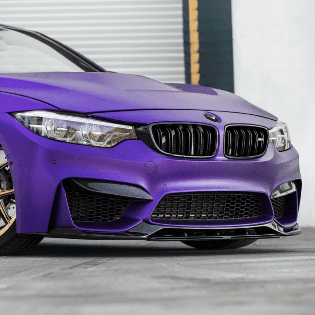 BMW F80 M3 & F82 F83 M4 GTS-V Carbon Fiber Front Splitter - AUTOID® - Front Lips & Splitters - Vorsteiner