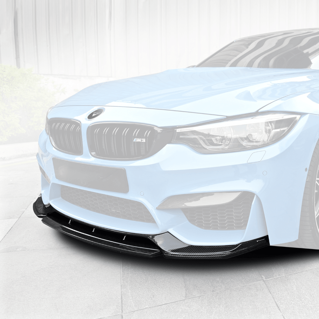BMW F80 M3 & F82 F83 M4 GTS-V Carbon Fiber Front Splitter - AUTOID® - Front Lips & Splitters - Vorsteiner