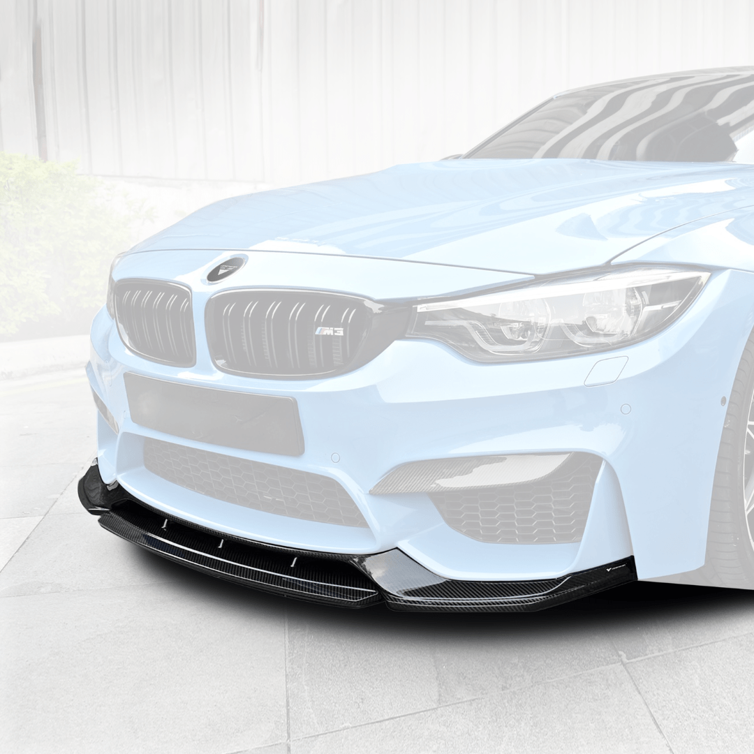 BMW F80 M3 / F82 F83 M4 GTS - V Carbon Fiber Front Splitter - AUTOID - Front Lips & Splitters - Vorsteiner