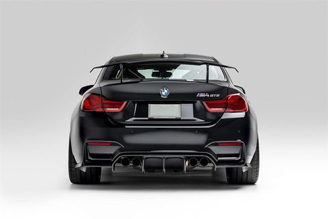 BMW F80 M3 | F82/F83 M4 VRS GTS Matte Black Aero Uprights by Vorsteiner - AUTOID® - Rear Wings - Vorsteiner
