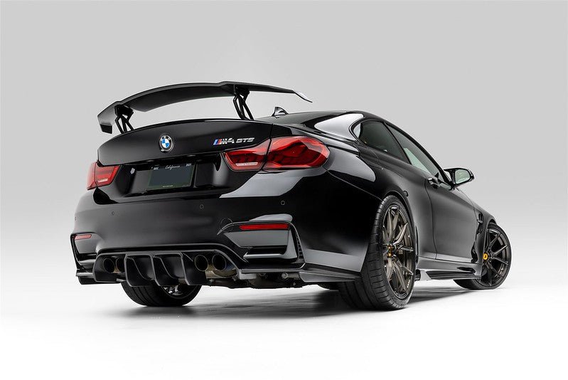 BMW F80 M3 | F82/F83 M4 VRS GTS Matte Black Aero Uprights by Vorsteiner - AUTOID - Rear Wings - Vorsteiner