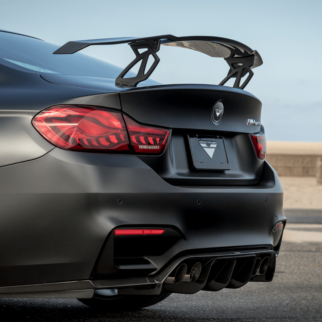 BMW F80 M3 | F82/F83 M4 VRS GTS Matte Black Aero Uprights by Vorsteiner - AUTOID - Rear Wings - Vorsteiner