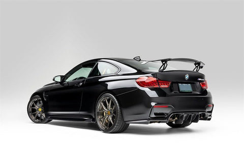 BMW F80 M3 | F82/F83 M4 VRS GTS Matte Black Aero Uprights by Vorsteiner - AUTOID® - Rear Wings - Vorsteiner