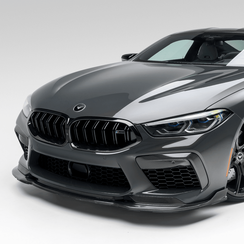 BMW F91/F92/F93 M8 VRS Aero Front Spoiler Carbon Fiber PP 2x2 Glossy - AUTOID® - Front Lips & Splitters - Vorsteiner