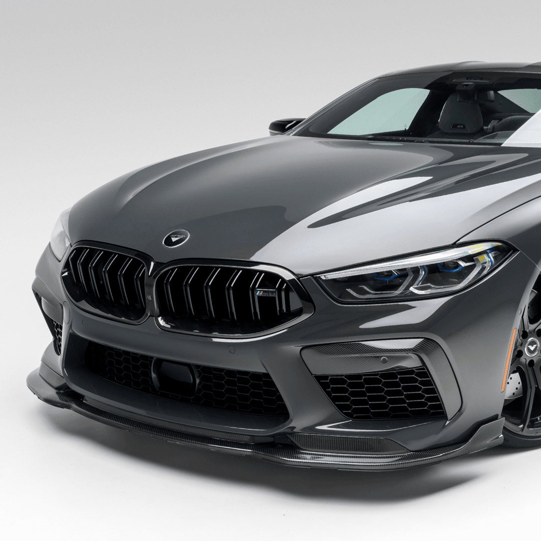 BMW F91/F92/F93 M8 VRS Aero Front Spoiler Carbon Fiber PP 2x2 Glossy - AUTOID® - Front Lips & Splitters - Vorsteiner